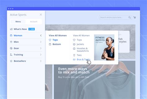 magento 2 navigation menu extension